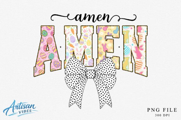 Christian Amen Easter PNG for Crafts