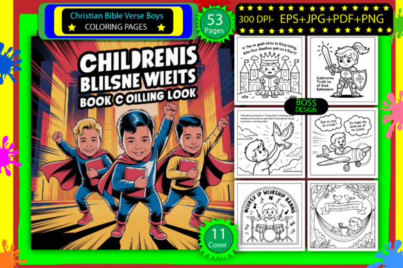 Christian Bible Verse Boys Coloring Page & Coloring Pages Amp