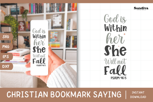 Christian Bookmark Saying SVG 25 for Crafts