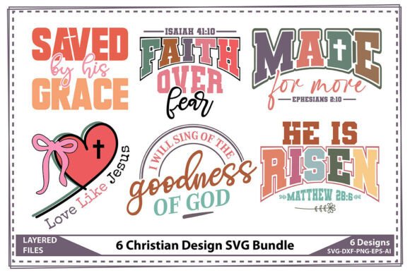 Christian Design SVG Bundle for Crafts