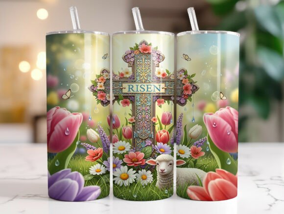 Christian Easter Cross 20oz Tumbler Wrap