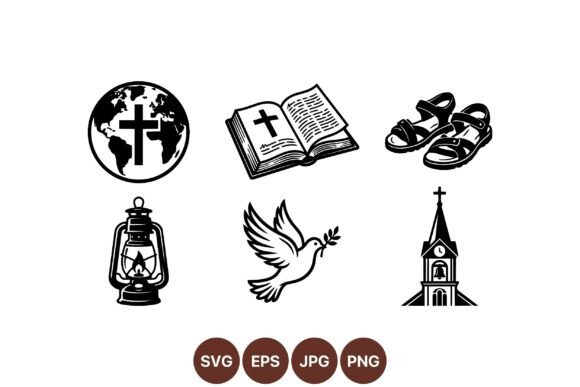 Christian Faith Symbol Illustrations