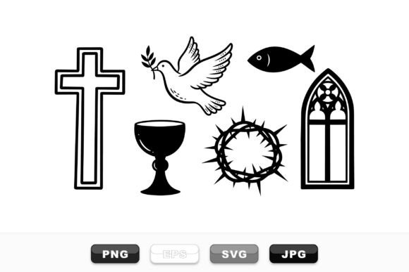 Christian Symbol SVG Set for Crafts
