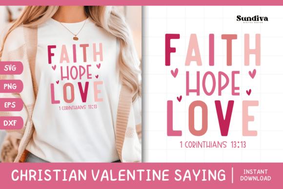 Christian Valentine’s Day Quote SVG 14 for Crafts & Content