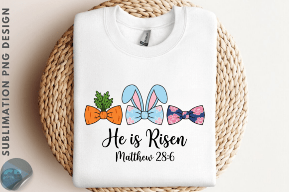 Easter Bow He is Risen PNG Illustrations
