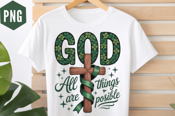 God All Things Are Possible PNG Design — Illustrations