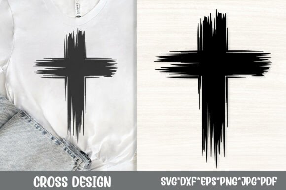 Grunge Cross SVG Christian Faith Cross for Crafts