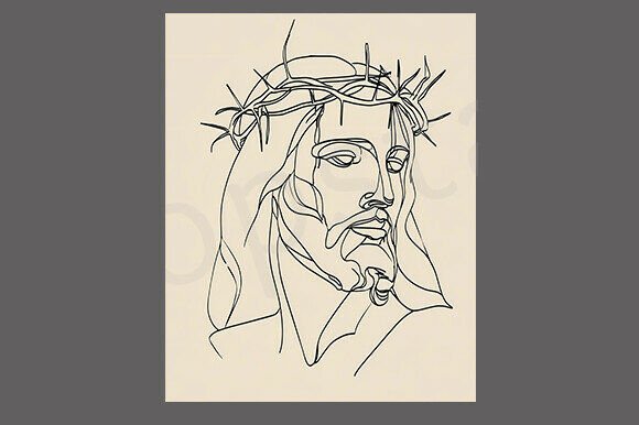 Jesus Sketch Drawing Illustration