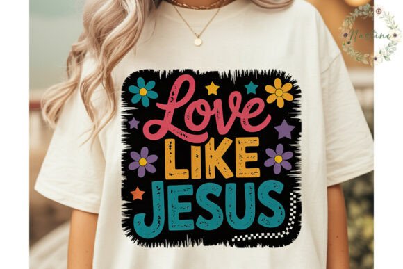Love Like Jesus Distressed PNG Clipart