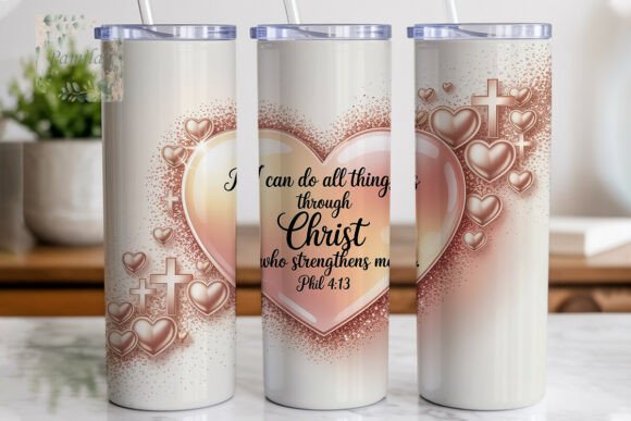 Rose Gold Christian Tumbler Wrap
